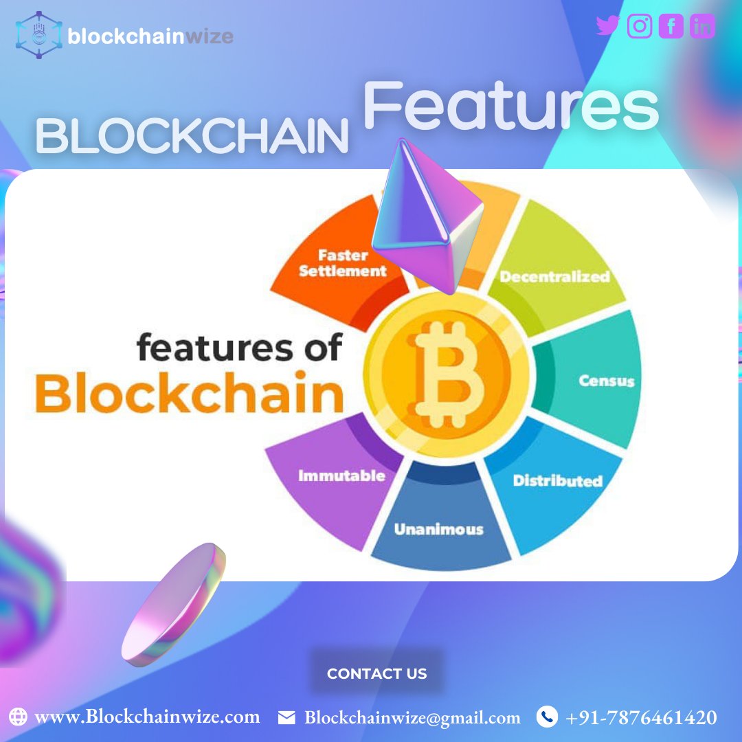 blockchainWize_'s tweet image. Blockchain Features with BlockchainWize Solutions
#blockchainfeatures #blockchainapps #exploreblockchain #blockchaindevelopment #blockchaindeveloper #decentralization #centralization #NFT #crypto #blockchaintech  #blockchainwallet #blockchainconsultation #blockchainwizesolutions