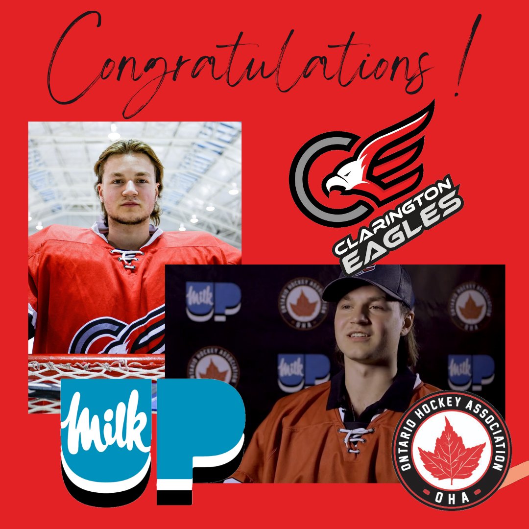 The Clarington Eagles want to Congratulate Marc-Olivier Robert for Winning one of the OHA Dairy Famers of Canada Bursaries. He receives $6000 towards the upcoming school year.

Congrats again Marc-Olivier and best of luck at school.

youtu.be/J7fmh_J4HEk