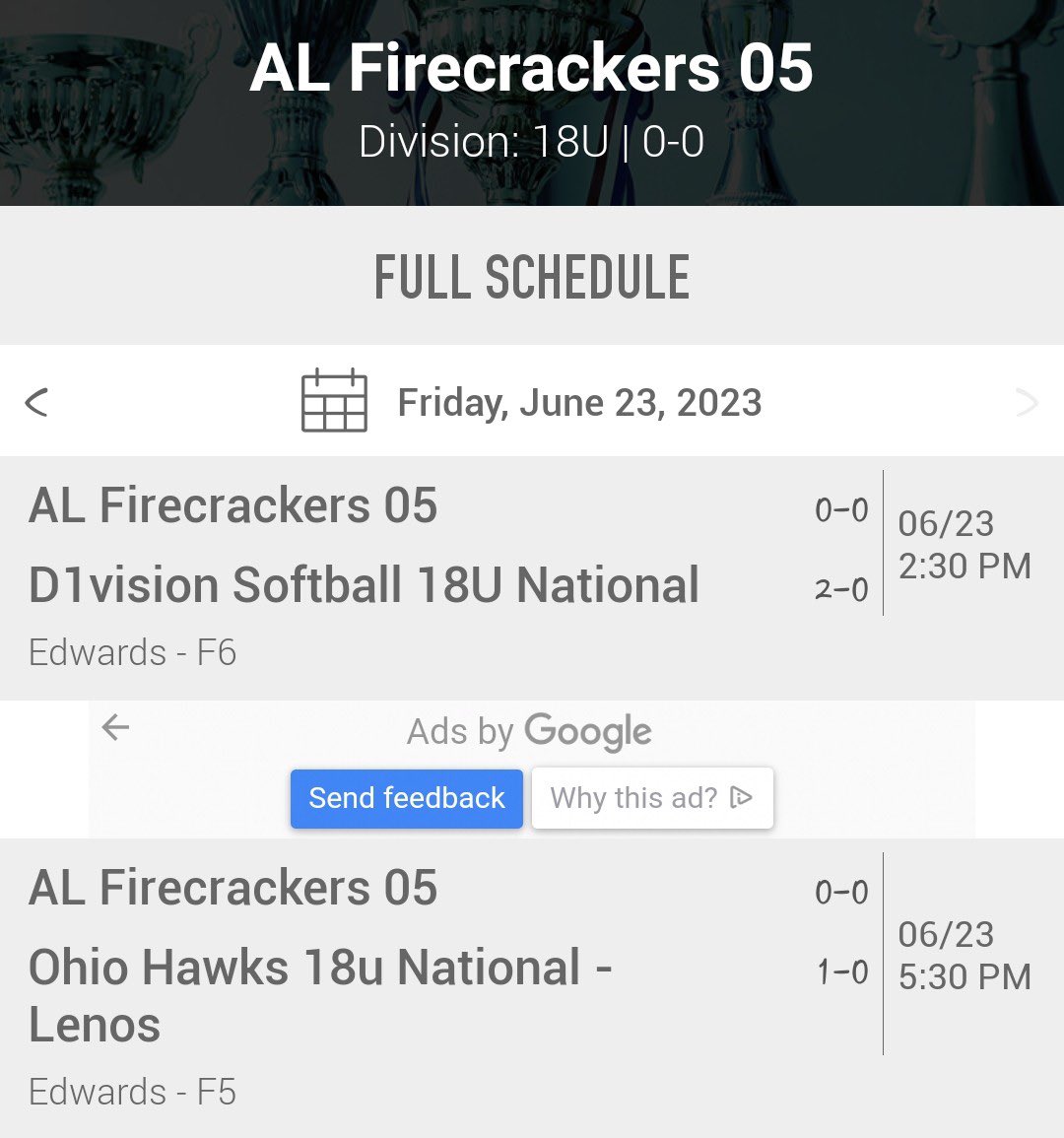 🧨🧨🧨SCHEDULE CHANGE🧨🧨🧨 Friday schedule update after the rain the last couple of days. Hope to see you at the fields! #FCStrong #PlayWithHonor <a href="/ConnectSports_/">Connect Sports</a>  #ScenicCity2023