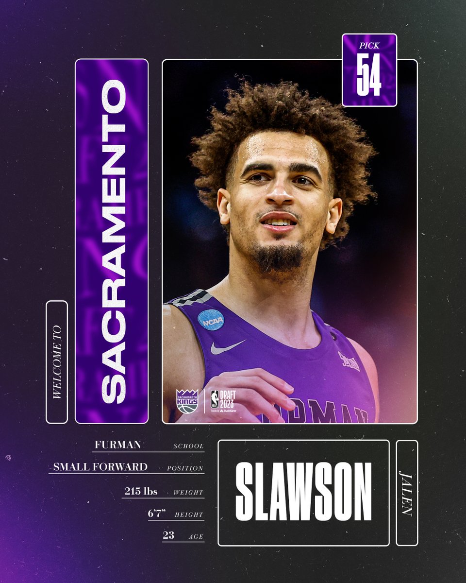 Welcome to Sacramento, Jalen Slawson 👑