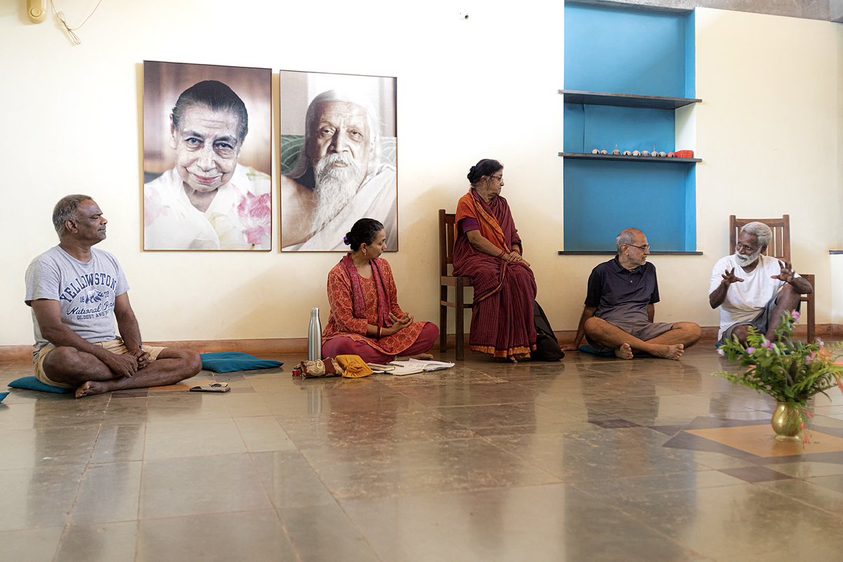 Community meeting at Nandanam. #Auroville #Communitymeeting #Nandanam