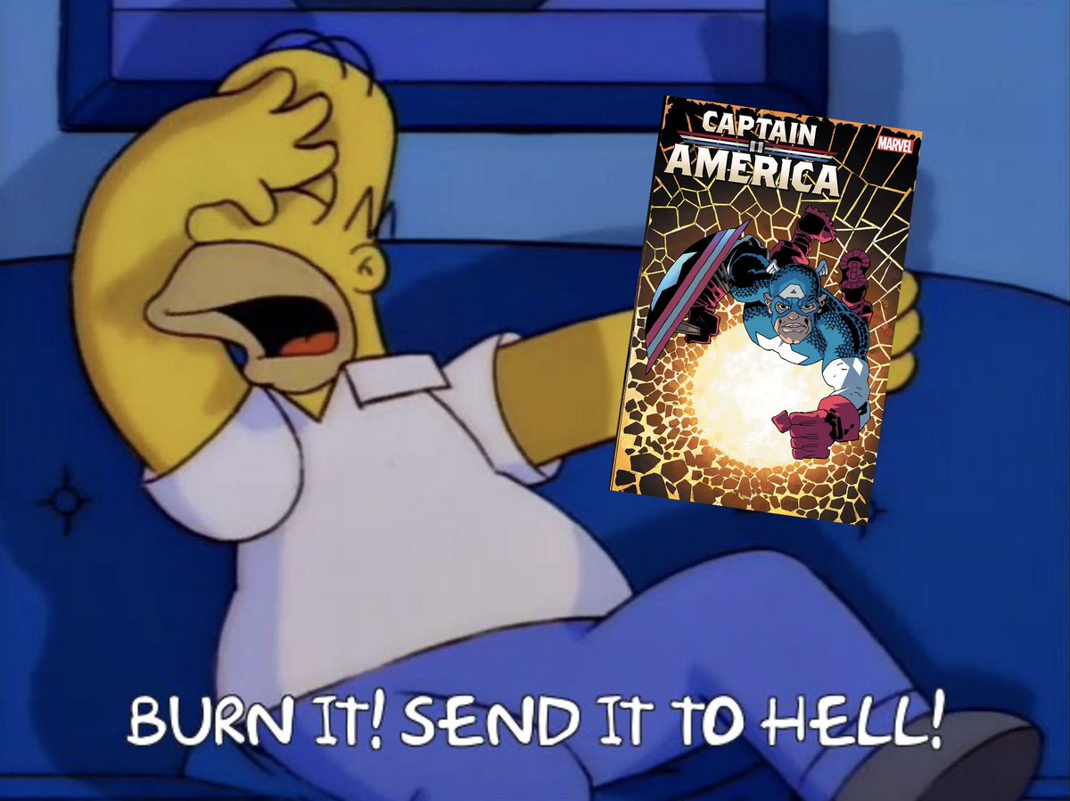 RE: the newest Frank Miller variant cover #CaptainAmerica #SimpsonsDidItFirst