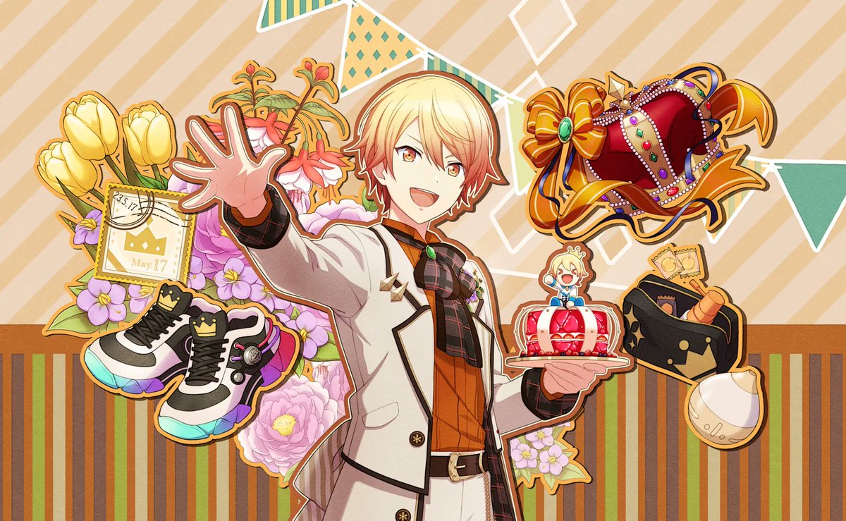 【  𝗟𝗔𝗧𝗘 𝗕𝗜𝗥𝗧𝗛𝗗𝗔𝗬 𝗡𝗢𝗧𝗜𝗖𝗘 !  】

Tanggal 17 Mei adalah hari ulang tahun Tsukasa Tenma, sang performer dari unit musikal Wonderlands x Showtime 🌟

🎊 Selamat ulang tahun, Tsukasa! 🎊
( <a href="/biggestar_/">❈ 天馬ˎ 𝑻𝑺𝑼𝑲𝑨𝑺𝑨 !!</a> )