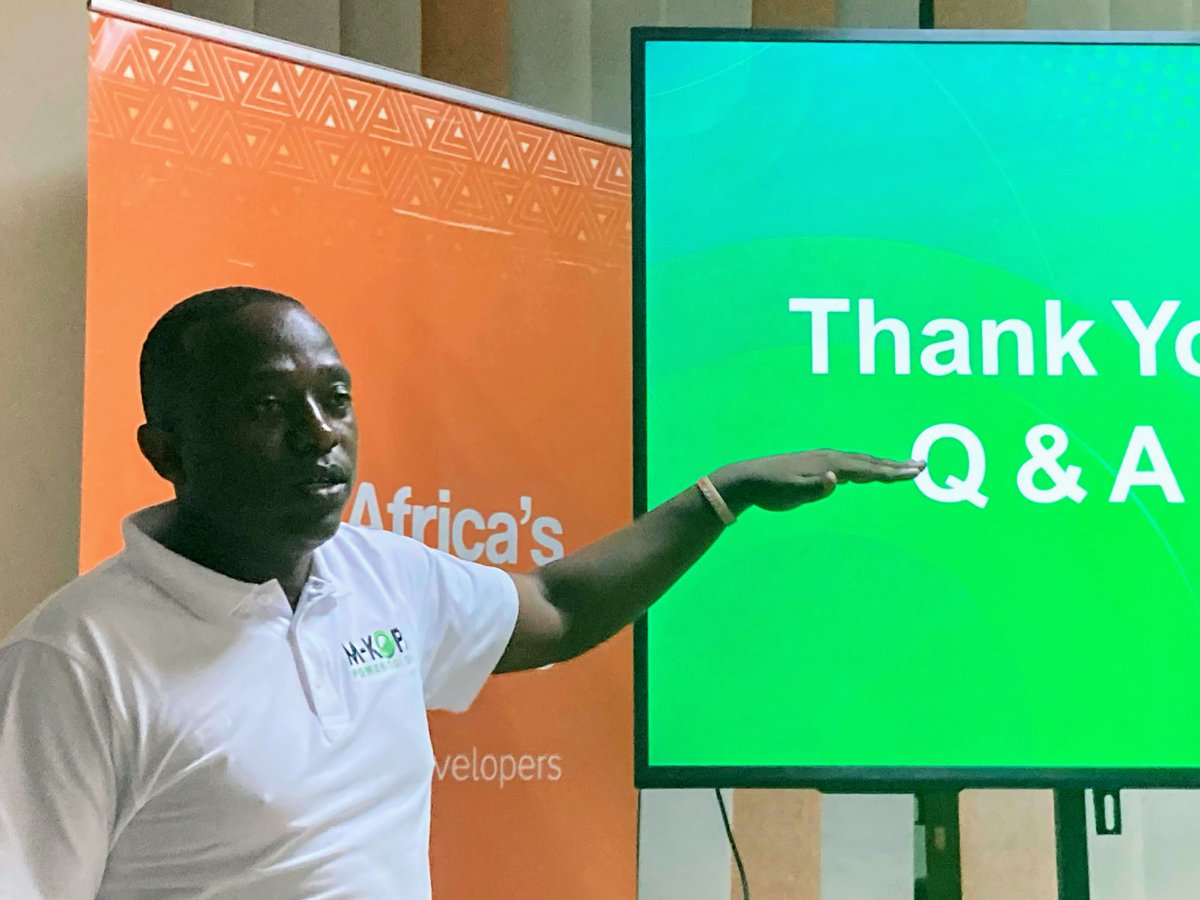 kyandaks's tweet image. A thread
What an insightful & informative event this was!
As a devops engineer, I really found this session great.
It was great learning how Mkopa utilises @Africastalking APIs - SMS & USSD to achieve success.
#ATDevsUG