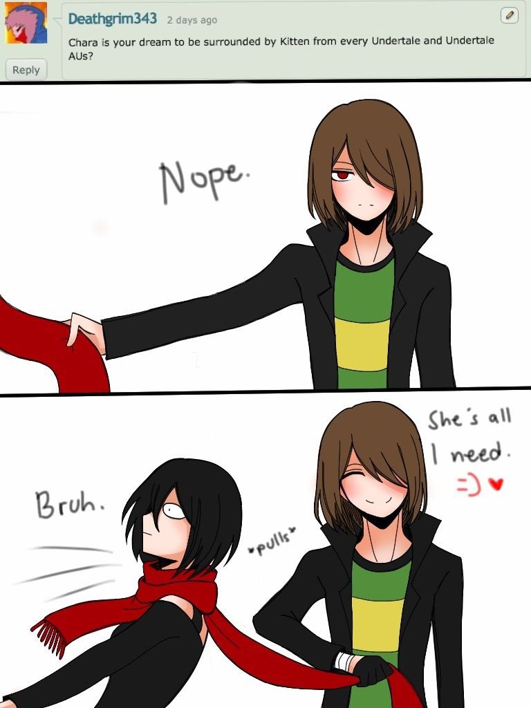 “I find this question common to my situation since I’m dating a gal who has dozens of versions of them.”

He casually grabs <a href="/lustful_gf/">Cherry Girlfriend❤🍒</a>  tail before pulling her close to him softly. 

“She’s the only version I want~”