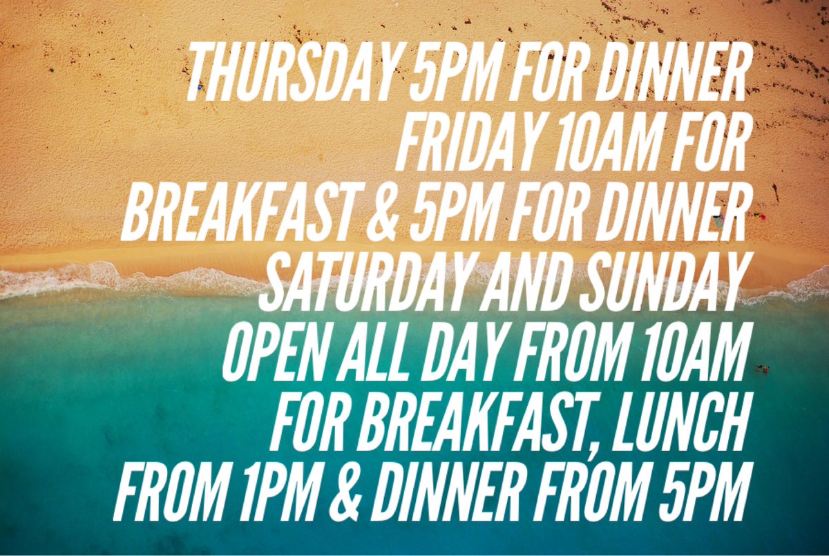 Our opening hours are extending again. Now open all day on Saturday and Sunday! #wexford  #rosslare #restaurant #foodie #brunch #foodlover #irishtourism