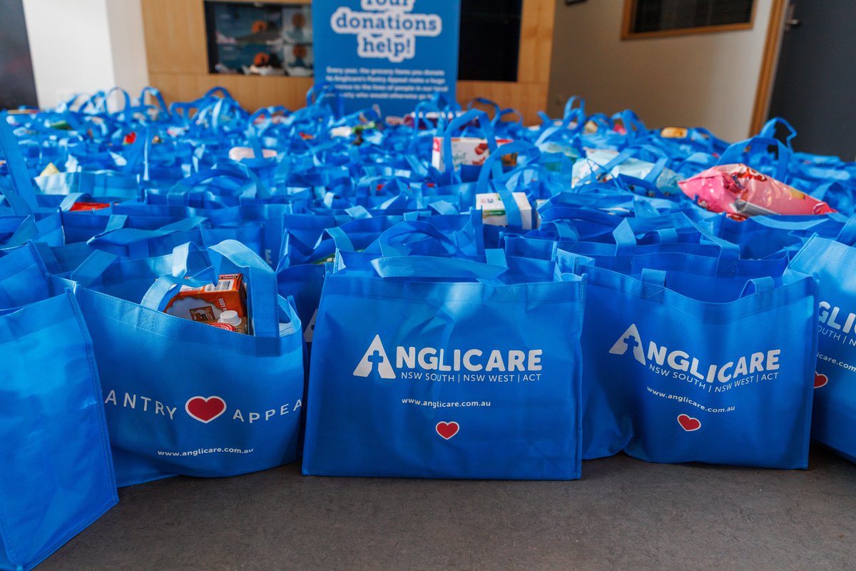 Thank you Burgmann Anglican School! 💙 Today their students donated thousands of food items they collected for our Anglicare Pantry Appeal! These donations will make a real difference to our emergency food relief services &amp; Canberra families in need. Thank you 💙