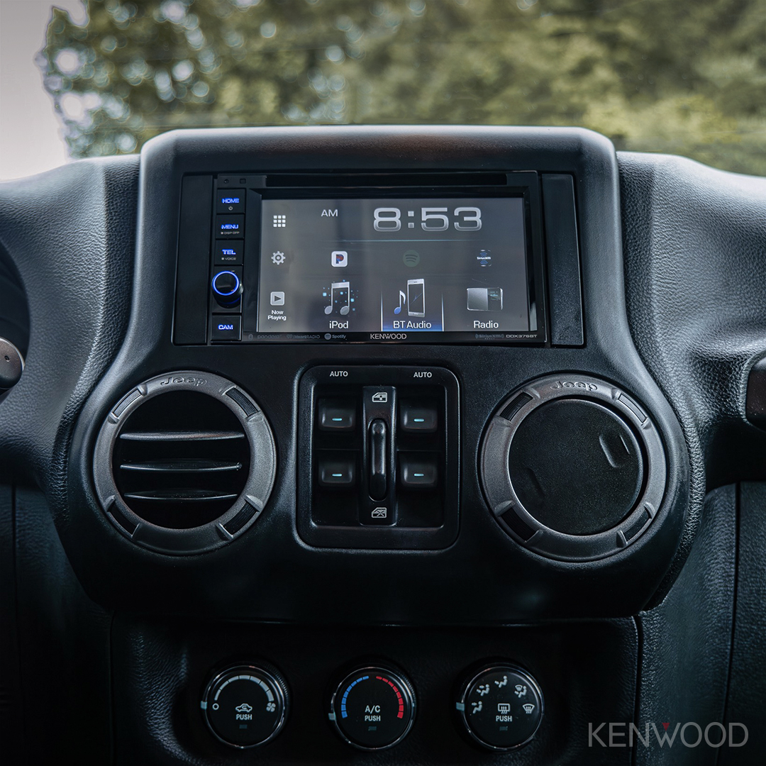KENWOODUSA's tweet photo. Jeep JK ready for the Summer wheeling season equipped with the Kenwood DDX376BT 6.2" Receiver. Clean install done by @BigDaddysStereo! ๐
#KenwoodUSA
#LiveConnectedDriveConnected
#kenwood #excelon #kenwoodexcelon #kenwoodaudio #caraudio #caraudioaddict #jeepwrangler #jeepjk https://t.co/Ei4tYZF6D7