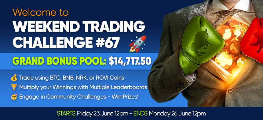 PlayTradeWinHQ's tweet image. 📣 Get ready, traders! 
Tournament #67 is blasting off today! 

No deposit bonuses, no free giveaways - just pure trading action.💥

Only your strategy and trading skills count in this weekend's showdown!💪

Ready to PlayTrade.Win
Retweet to win 10x $50 trade bonus!🚀