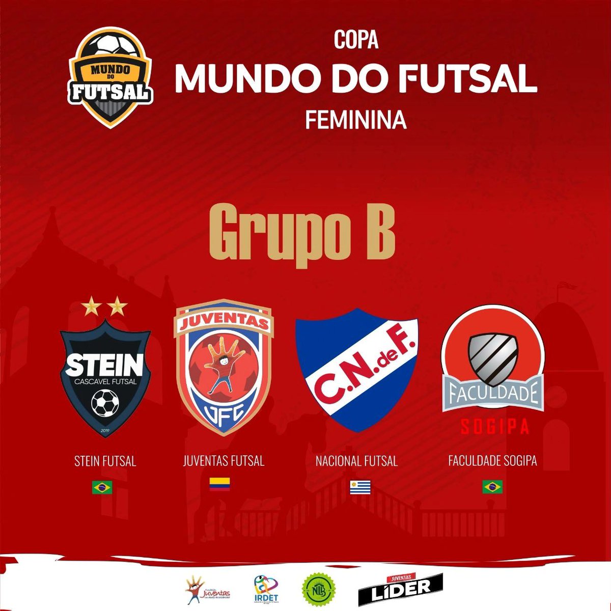 _superpoderosas's tweet photo. Se sorteó la Fase de Grupos de la #CopaMundoDoFutsalFeminina ⚽🏆🌎 que se disputará en Paranaguá 🇧🇷 del 3 al 10 de julio.

Juventas 🇨🇴 conformará el Grupo B donde enfrentará a Stein 🇧🇷, Nacional 🇺🇾 y Faculdade Sogipa.

📷 @FundaJuventas https://t.co/Gypyhqtrye