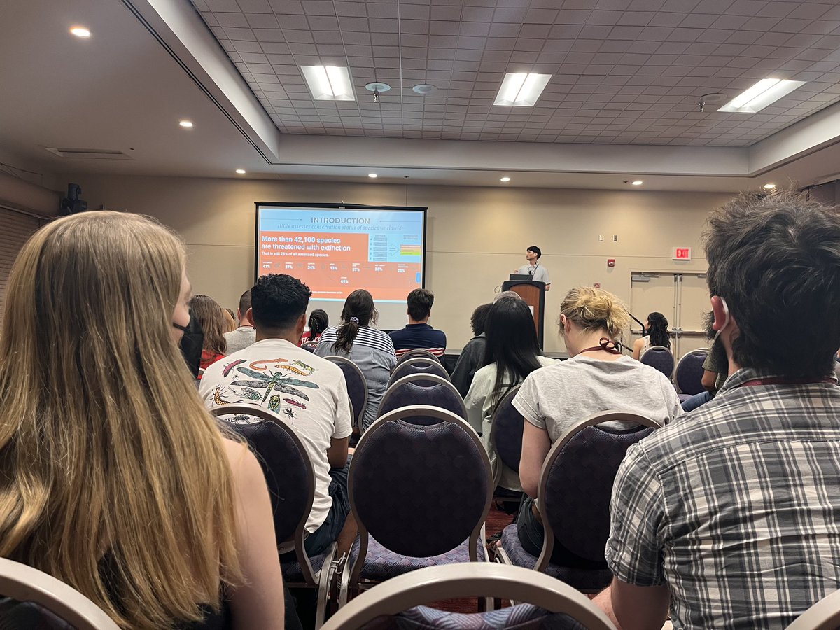 Finished my first talk at Evolution meetings, actually the first talk in English in the USA!
Now I feel much relieved and can fully enjoy the conference. Hopefully my talk was informative to someone. 
#Evol2023 #Evolution2023