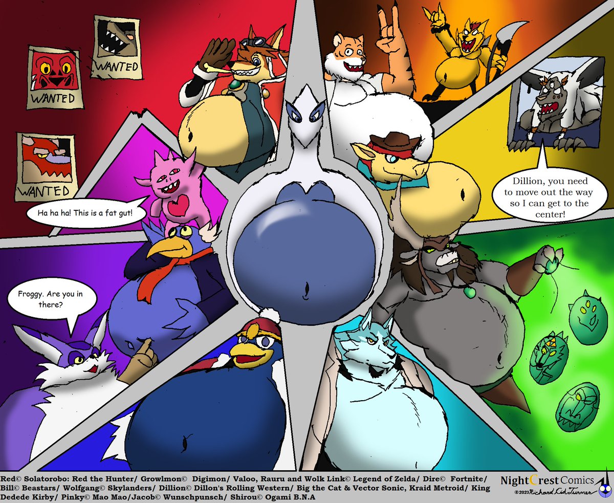 I return at long last with the color meme! So many characters to draw and  fatten up. My groove is returning. The love of bellies compels me!  #ColorWheel, image size:1200x983