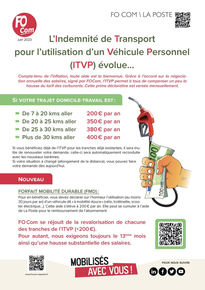 focomlaposte's tweet photo. ⭕ Accès à la publication 👉 https://t.co/VNpVZg6Npn
#FOCOM #forceouvriere #actionsyndicale #LaPoste #postiers #prime #transport #itvp https://t.co/HmKRtUoC24