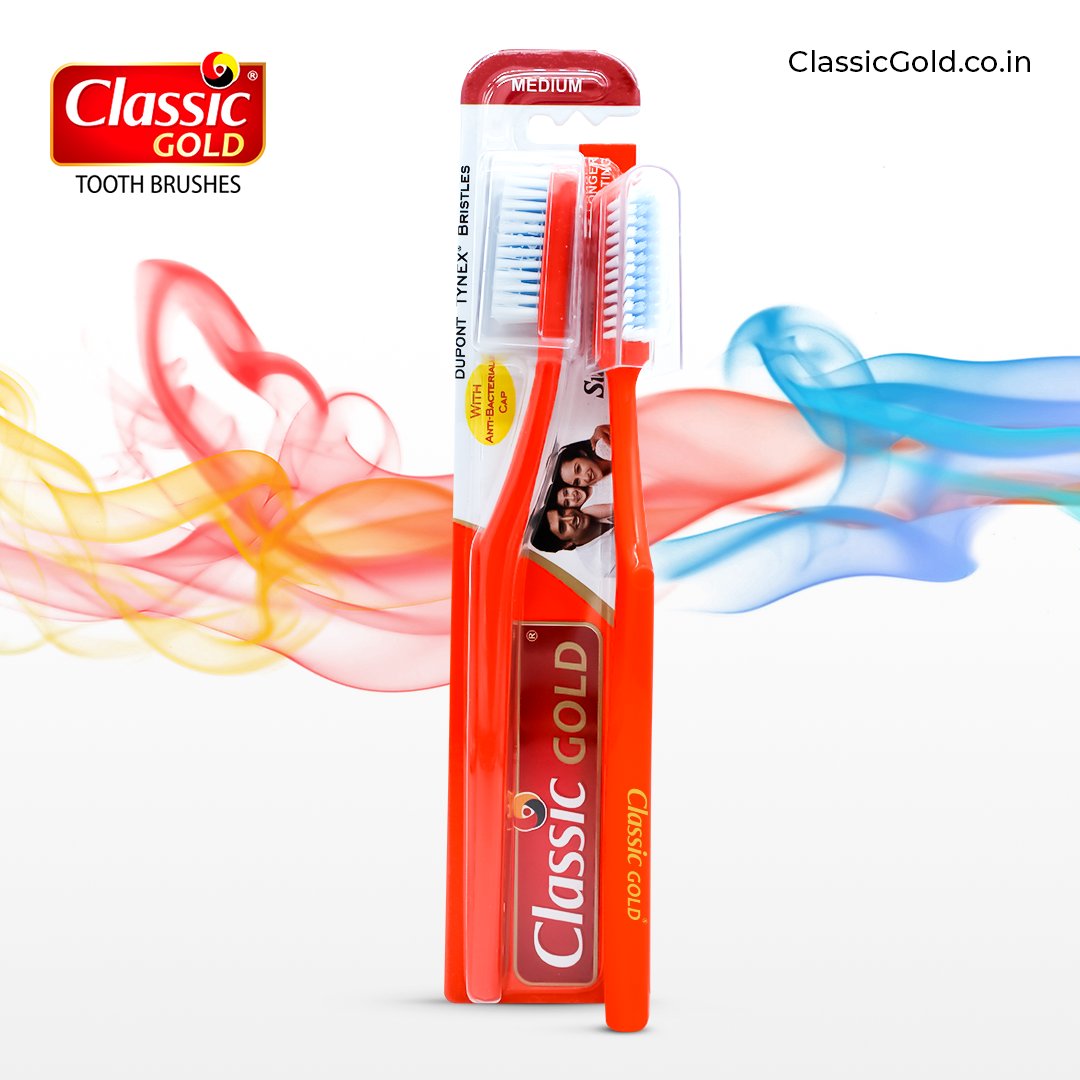 You should replace your toothbrush periodically, up to every 3 months to ensure optimal oral health.

Click here
classicgold.co.in

#oralhealth #brushingteeth #health #cleanteeth #hygiene 
#whiteteeth #smile #oralcare #OralHygiene #classicgold #teethcleaningtime #dentist