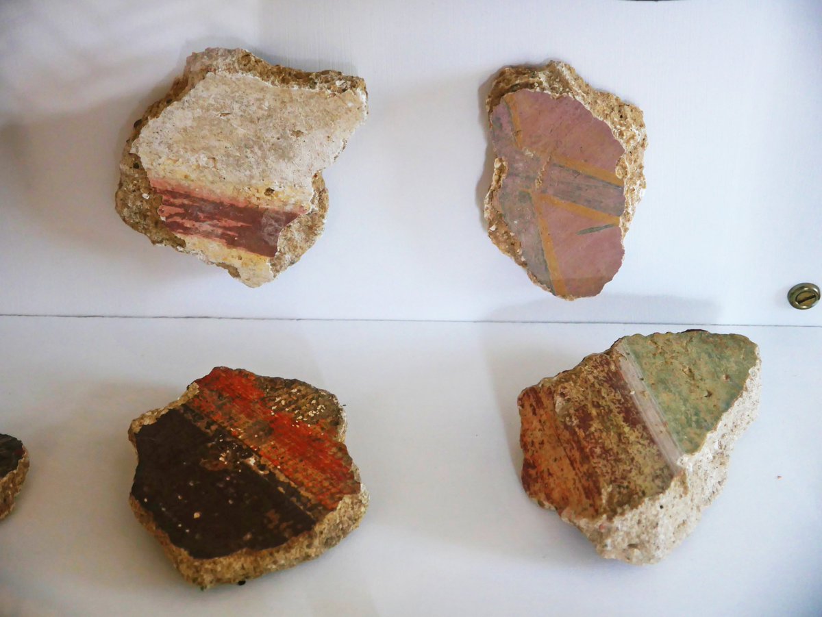 #frescofriday with these fragments found at Rockbourne Roman Villa
