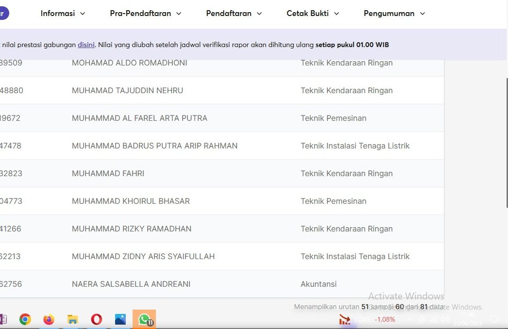aprilya_ra1's tweet photo. Weh akhirnya penantian panjang nama adek ku ada di daftar #ppdbjatim #ppdb2023 https://t.co/ETtBUorVji