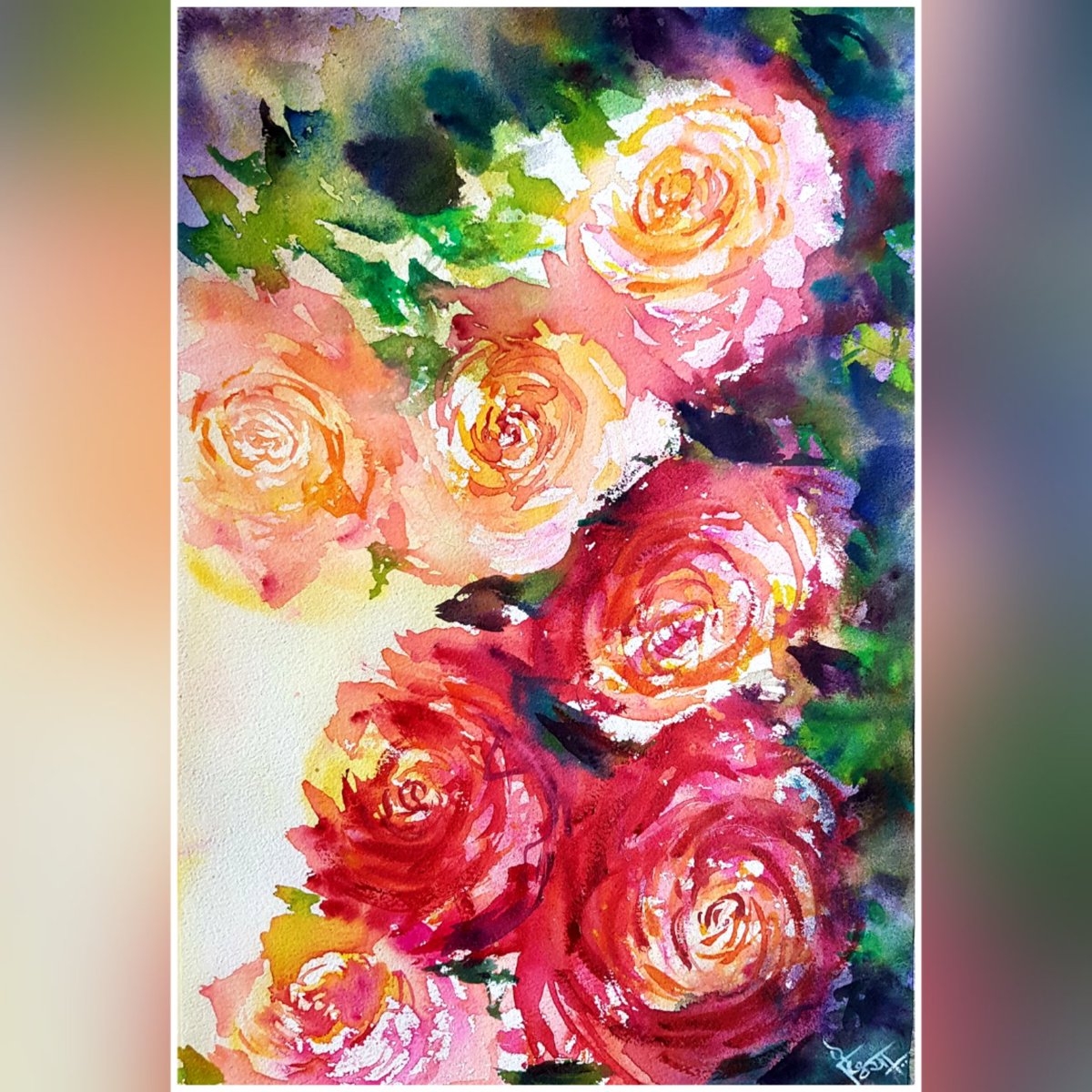 DivyaSuratkal's tweet photo. Spellbound 🌹
Watercolor 
Size:42x30 cms

#roses #aquarela #roselove #flower @Watercolor_Gall @artgalleryfresh @ArtMutuals @ArtGalleryWA #artistsoninstagram #watercolor  #naturelove #ArtOfTheDay #lifeofanartist #artistlife #artprocess  #beautyofnature https://t.co/CPFP943a3r