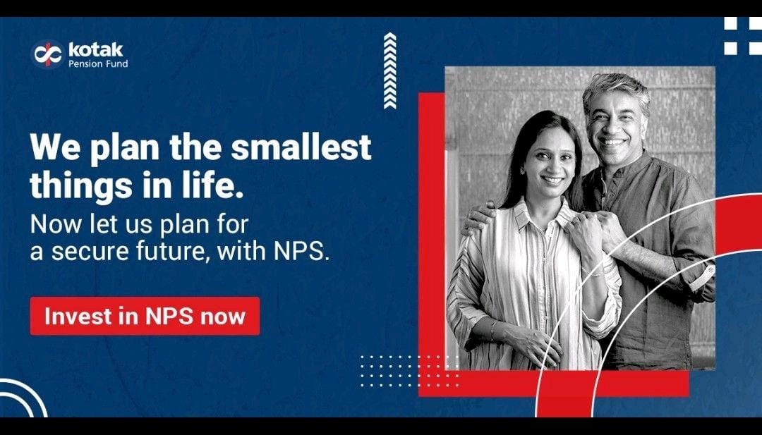 Small decisions coming together, shape our life. Allow NPS to build the foundation of your retirement dreams !

If you have a Kotak savings account, start NPS through the mobile banking app - under Investments tab.

#PensionHaiToTensionNahi #NPSZaruriHai #Nps 
#PensionPlanning