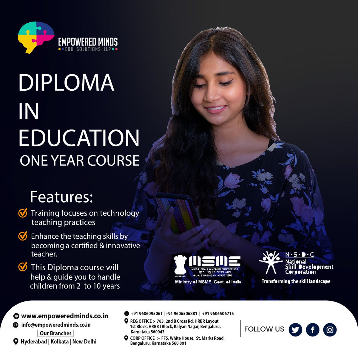 Diploma in Education: Enhance Your Teaching Skills with Innovative and Technology-Focused Training!
#Diploma #DiplomaCourses #diplomaclass  #partimejobs #fulltimejobs #tutuionteachers #tution #privatetution #onlinetution #offlinetution #jobs