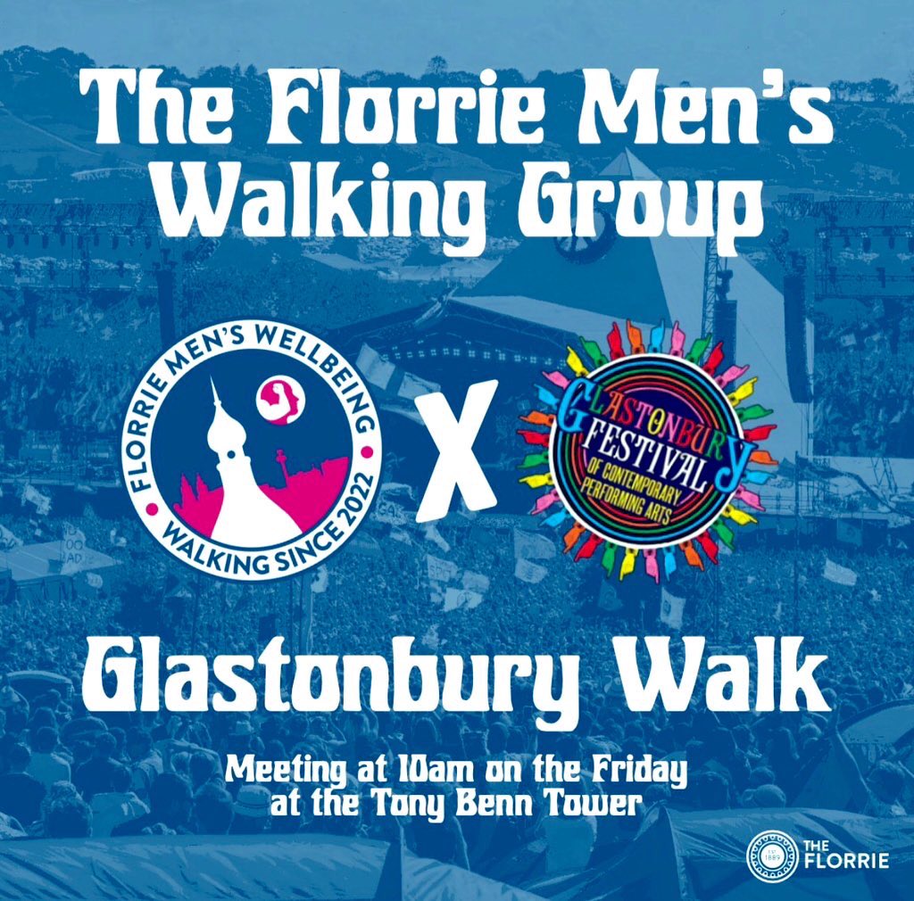 WalkFlorrie's tweet photo. Don’t forget, if your @glastonbury @TIZZTHERED1 is organising @WalkFlorrie this morning from 10.30. 

If you feel like meeting up for a walk &amp; talk with like minded people he’ll be at the #TonyBennTower

And just like @glastonbury the walk is all inclusive. #NeverAlone https://t.co/zEUXt5r8BH
