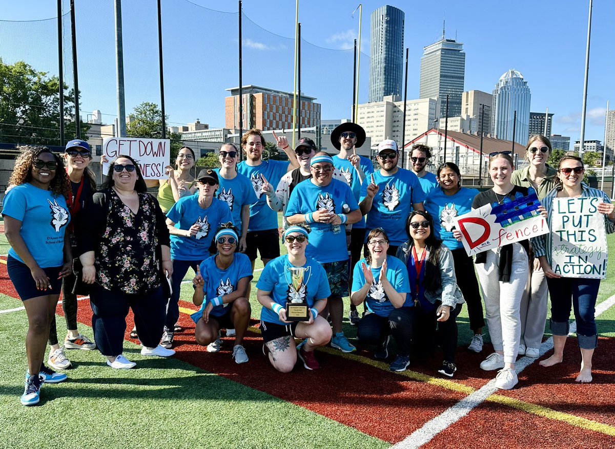 a_benware's tweet photo. Congratulations @NU_Business on becoming the first Intercollege Kickball Champions! @Northeastern https://t.co/bsGvfggHs8