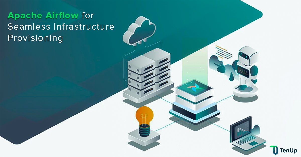 Streamline your infrastructure provisioning with #ApacheAirflow! Automate the process of spinning up virtual machines, containers, and cloud resources based on demand. #DevOps #InfrastructureAutomation #ApacheAirflow #CloudComputing #VirtualMachines  #InfrastructureAsCode