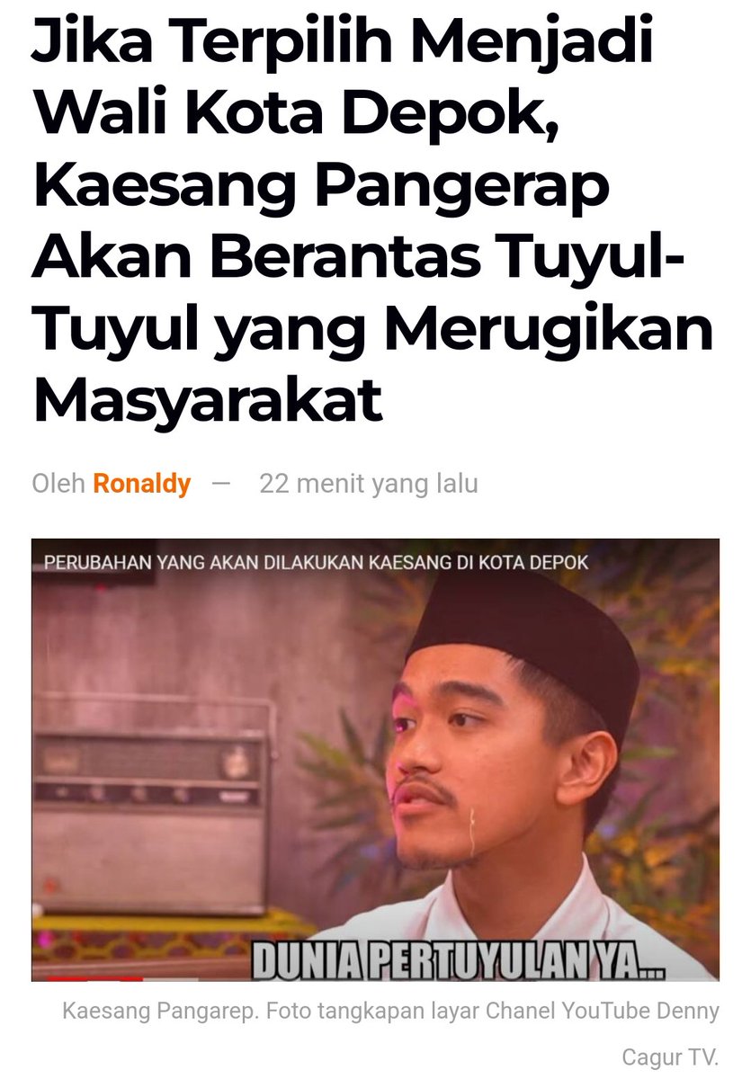 sigitwid's tweet photo. Selain tuyul, di Depok banyak kuntilanak dan babi ngepet juga loh, Mas. 👀

@kaesangp https://t.co/9EvgRS1SBy
