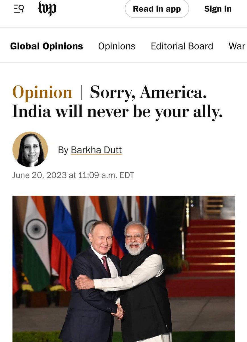 美媒：对不起，美国，印度永远不会成为你的盟友