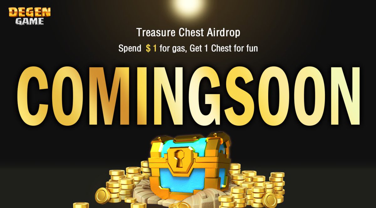 📢BIG NEWS‼️📢

We are preparing something amazing for our new Degens👇👇

When u register an account, u can get an #Airdrop Chest🪂🎁

And it only cost 💰$1  for gas to get six #NFTs to enjoy our game! 🎮😎

🔥Don't miss it! Follow us🔥

#NFT #GameFi #SocialFi