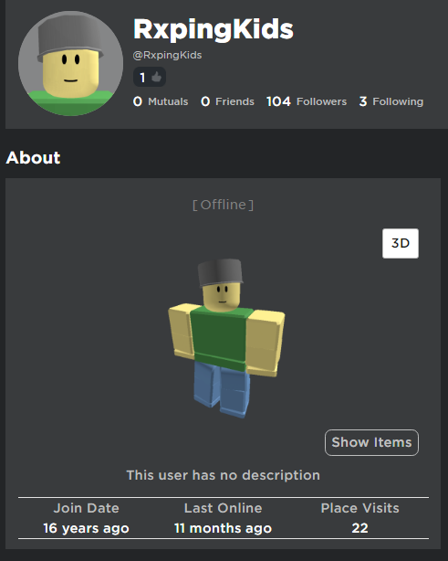 Roblox last online was 15 years ago? : r/roblox