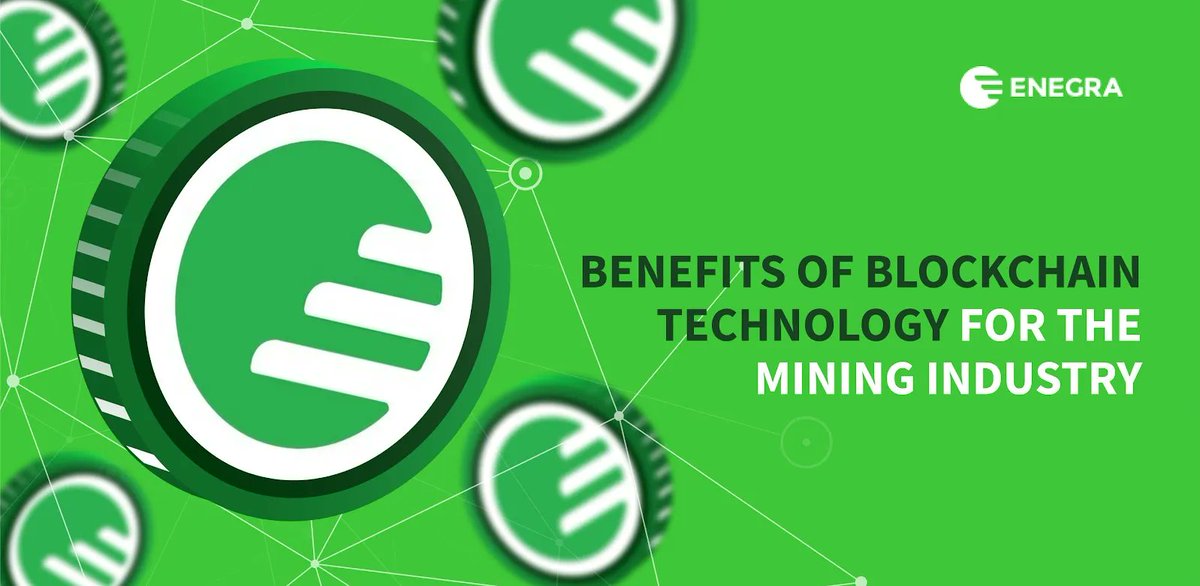 enegragroup's tweet photo. #Blockchain can transform the #mining industry via transparency, efficiency, &amp; accountability. Streamlined logistics, reduced paperwork, &amp; responsible practices help meet consumer demands, whilst enhanced financing options empower miners. 

Embrace the future of mining with $EGX! https://t.co/Gac0fPZ4Vy