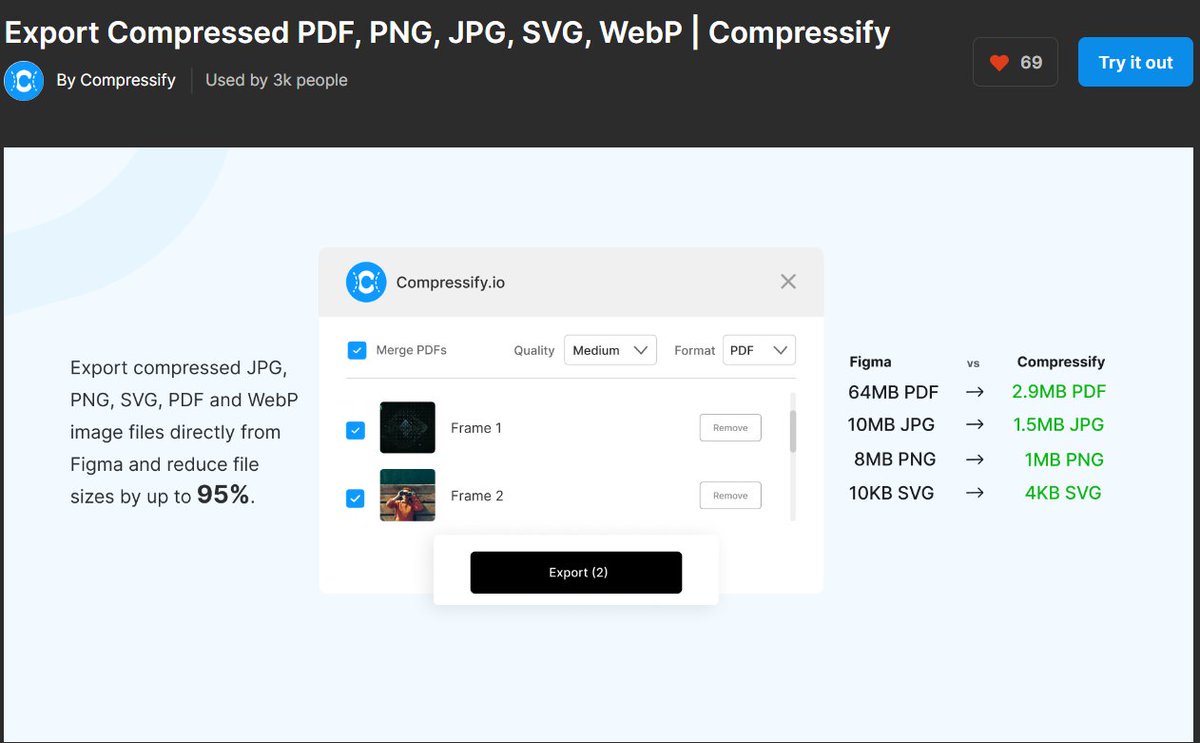 Compressify 🗜️ tweet media