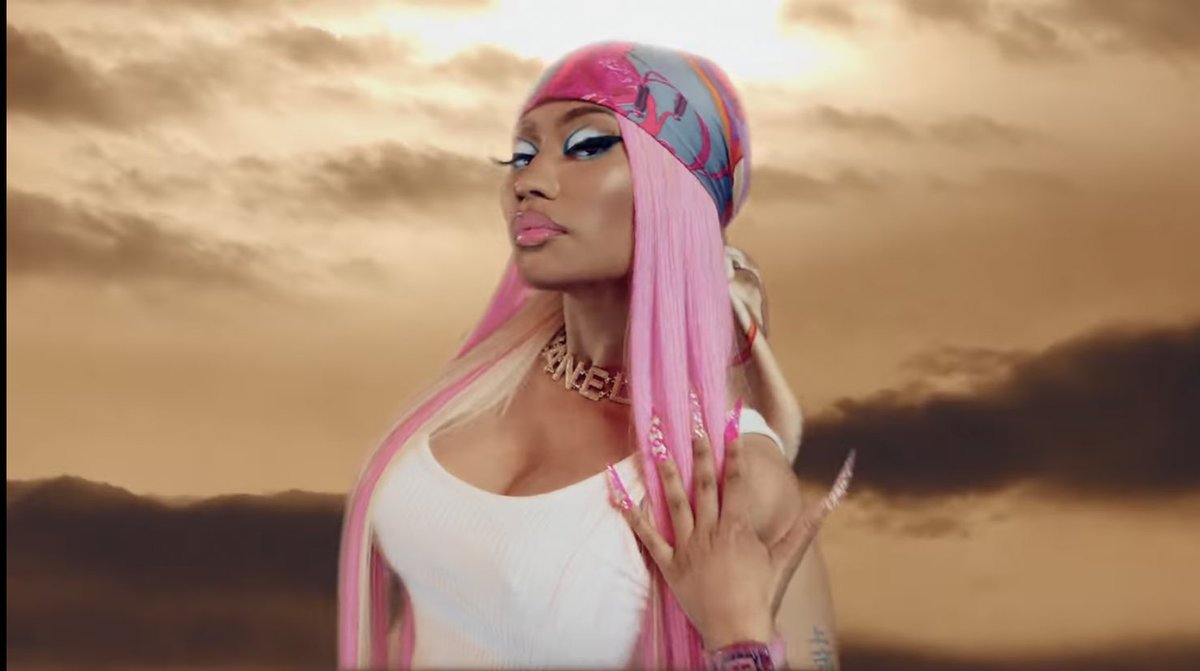 kiyathattea's tweet photo. .@NICKIMINAJ, Ice Spice and AQUA's "Barbie World" from #Barbie  has reached #1 on US iTunes. https://t.co/y7ErS5GZTG