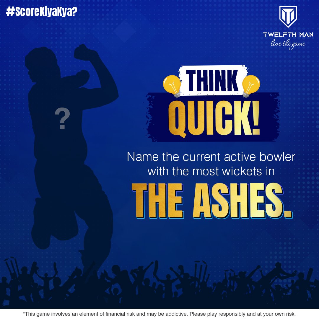 Will you be able to defend your wicket while facing this speedster? 💭 Let us know in the comments below.

#TwelfthMan #LiveTheGame #ScoreKiyaKya? #Defend #Wicket #Speedster #Guess #Bowler #Ashes