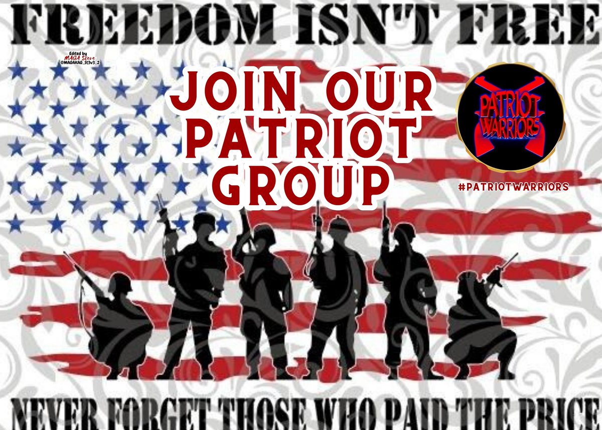 Ride w/@MAGAKAG_St3v3_I
#PatriotWarriors Bad Girls Club V
@Faith983079531 
@becca_buono 
@jessies_now
@USA4ever65
@1stMzZee 
@cinrui 
@buffy4567
@Y0L0Jo 
@JDunlap1974 
@bamato383 
@DawnDavies11 
@hottamali02 
@QueenieJax
@CheribumofGlory
@nikki_trump