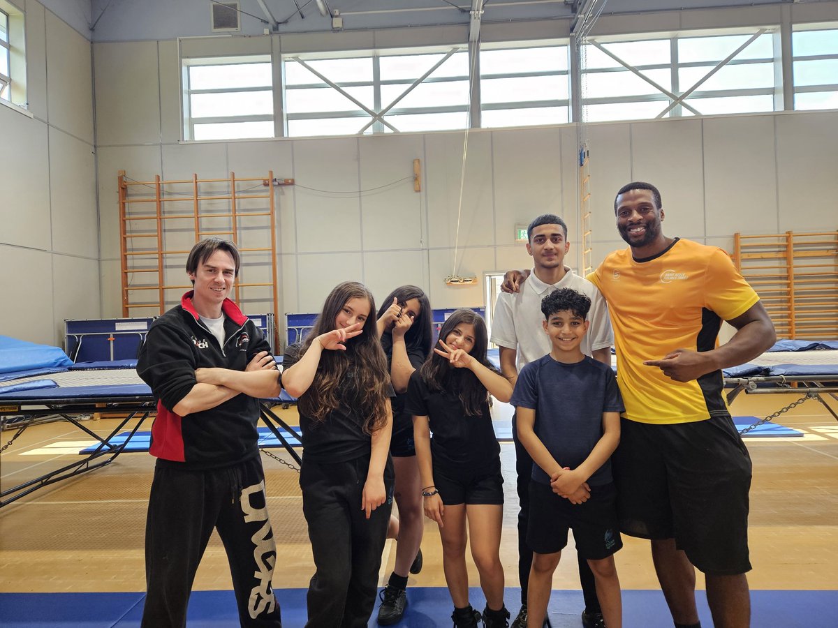 Im so proud of my #AQAunlockingpotential team! They planned and organised this incredible trampolining session to help victims of bullying have fun, make friends, not feel alone, and #JumpTogether ! Brilliant work, everyone loved it! 
<a href="/DameKellysTrust/">DameKellyHolmesTrust</a> <a href="/AQA/">AQA</a> <a href="/chorltonhigh/">Chorlton High School</a>