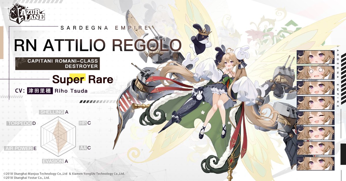 ⛨Attilio Regolo⛨ You are my fated knight, Commander! Finally, I found you! Hehe, go on—welcome me to your castle! RN Attilio Regolo is preparing to sortie and she will grace your dock in the near future, Commander. #AzurLane #Yostar