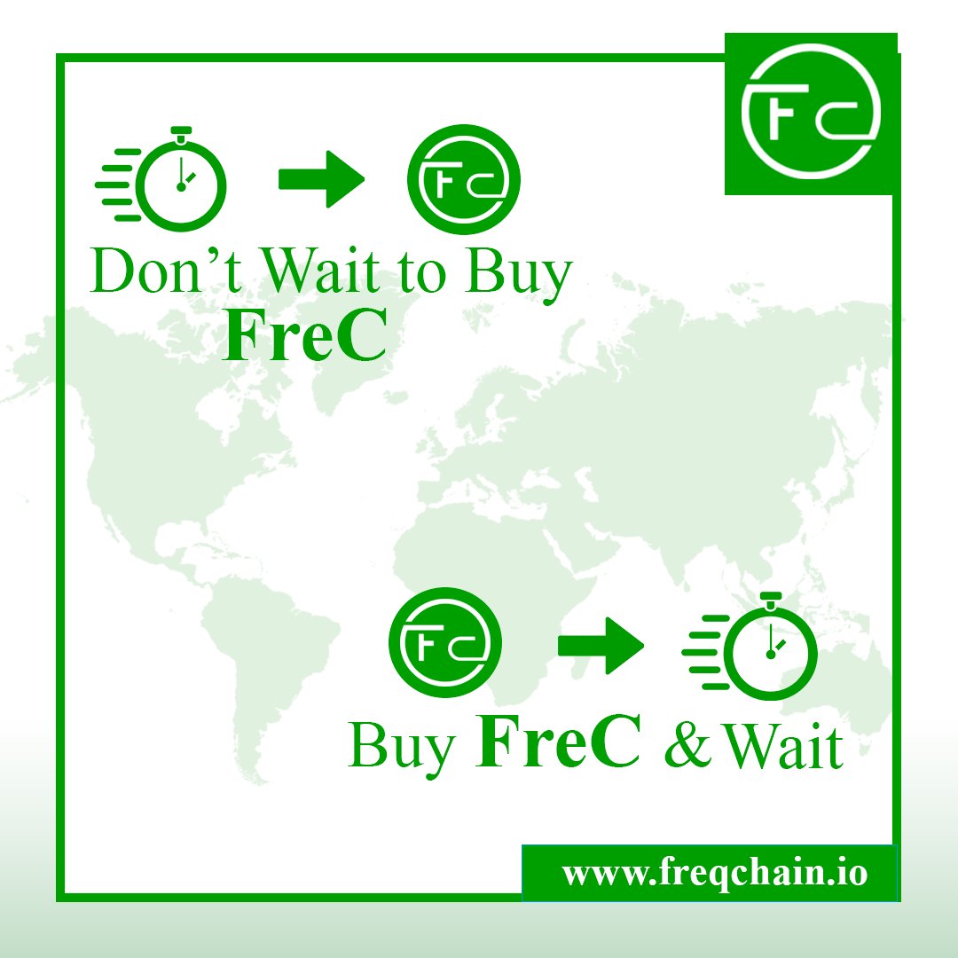 Long-term investments for sustainable growth
.
.
Buy now :
freqchain.io
.
.
FreC - New Smart Green Blockchain-based Marketplace for Global Renewable Energy Industry.
#GreenblockChain
#FreC #blockchain #investment #cryptocurrency #crypto #ethereum #FREC #investin #NFT