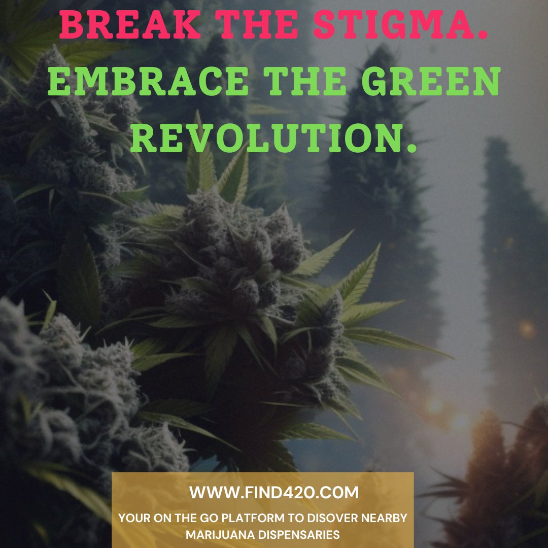 🌱 Embrace responsible cannabis use and shatter stereotypes with Find 420! Together, we'll educate, empower, and create a positive change. Join the movement today. 💚✨ #Find420 #BreakTheStigma #ResponsibleUse