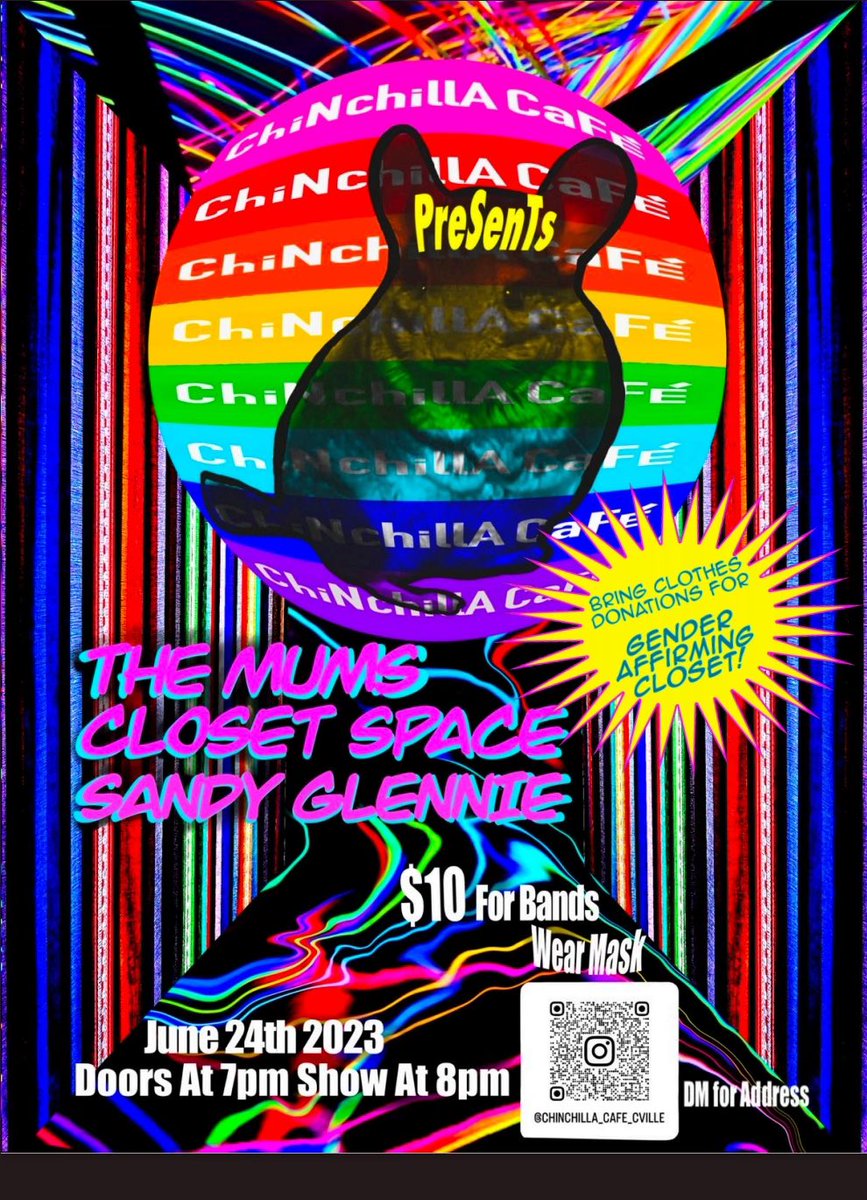 cafechilla's tweet photo. Saturday 24 June 👗👚👖👙🧢 bring clothing donations for gender affirming closet project! https://t.co/7axlRv3qEU