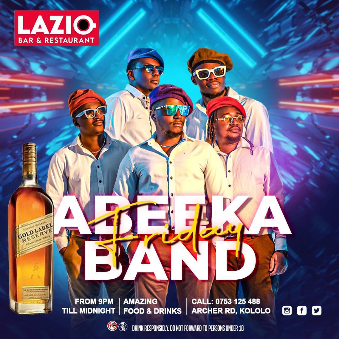 Let’s make our ways tonight to @Lazio_Kampala for the best Live Band in town🕺🏻🗣️
#LazioKampala