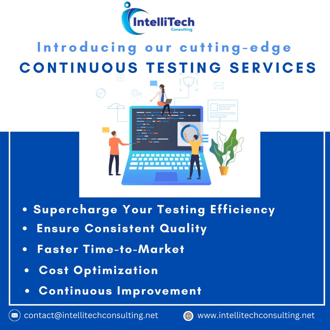 IntelliTech_'s tweet image. If you are looking to enhance the quality of your software while accelerating time-to-market? Here we are! Don't miss out on unlocking the power of #ContinuousTesting Services! Reach out to us today to achieve new levels of #softwareexcellence
bit.ly/3WOIlNK
#Automation