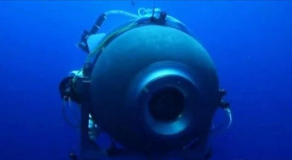 Mi3Napper's tweet photo. The US deep-sea submersible, which went missing on its way to inspect the wreckage of the Titanic, has suffered a #CatastrophicImplosion " near the wreck site, killing all five crew members. #泰坦 https://t.co/GNe8CkIwIQ