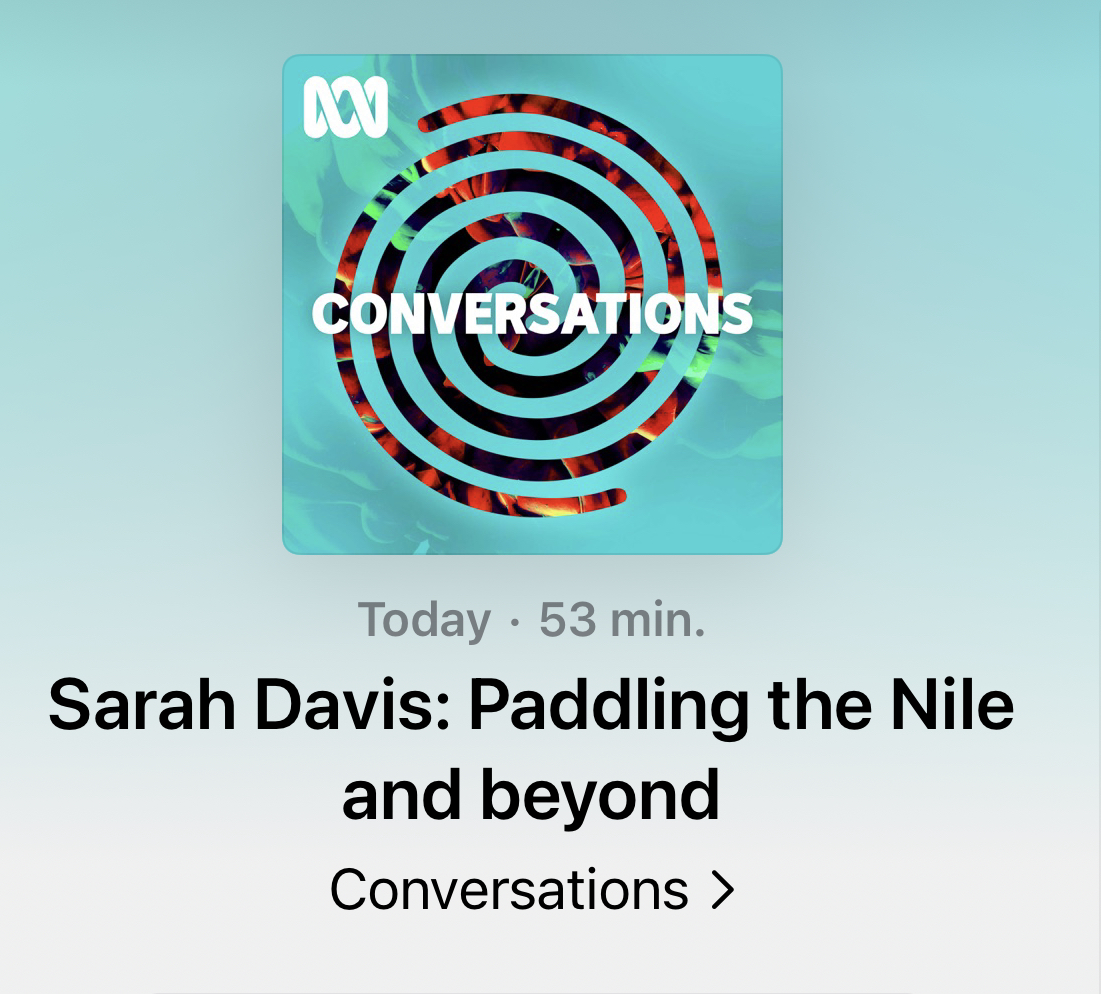 I had the incredible opportunity to be a guest on @abcconvos with @sallyjsara talking about my Nile expedition and more. It was a fantastic experience getting to chat with Sally. It's available wherever you get your podcasts if you'd like to have a listen