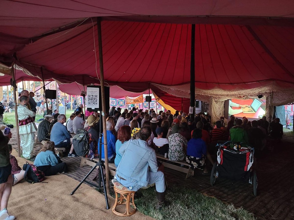 Good turn out for #TheBigLie at #glastonbury2023 last night - prob more interest than <a href="/Keir_Starmer/">Keir Starmer</a> has had in his entire life