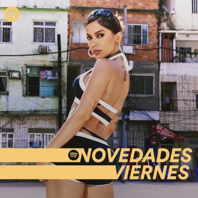 Anitta is on the cover of Spotify's playlist “Novedades Viernes México”. #FunkRave  is at the #2 on the playlist. 🇲🇽