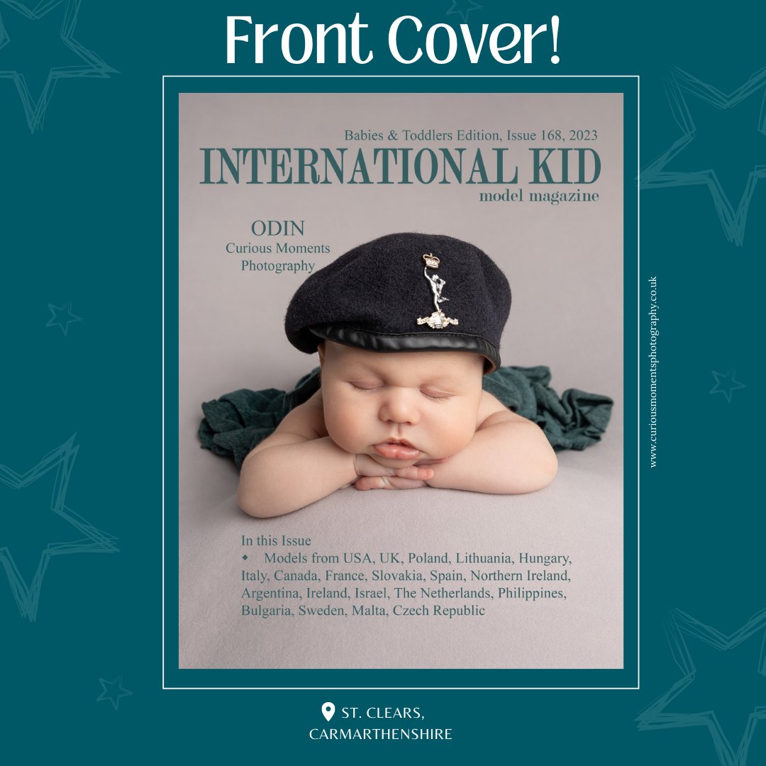 OMG OMG! FRONT COVER Of International Kid Model Magazine AGAIN!!!! 😍🤩🥰

If you want to grab a copy for his memory box you can here: 

#frontcover #publishedphotographer #newbornphotographer #carmarthen #babyphotographer rfr.bz/t6d0dnl