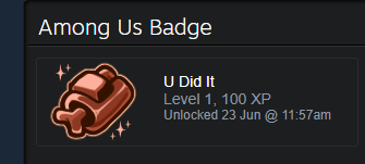 atlaszoidac on X: on a mission to get a level 5 among us badge