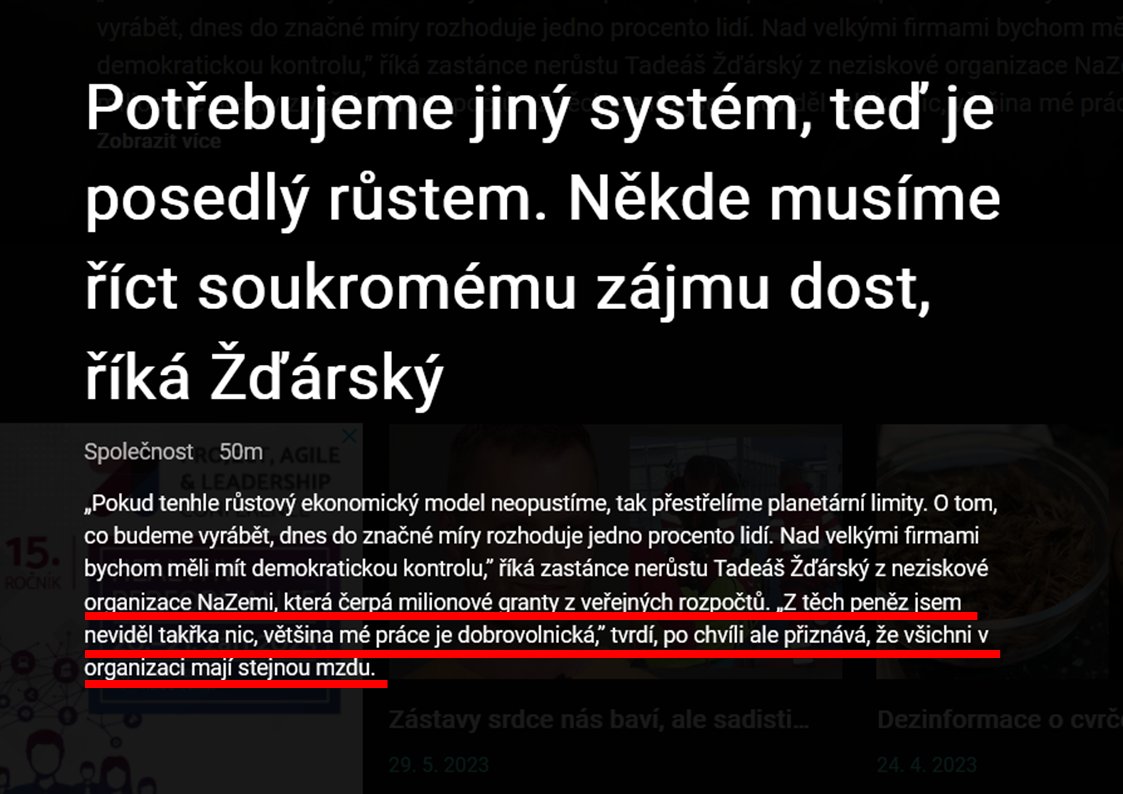 Rádoby skandalizace příjmů <a href="/NaZemicz/">NaZemi_cz</a> ze strany <a href="/DVTVcz/">DVTV</a> je trapná, mmj. proto, že se skandál nekoná a na své hosty uplatňuje dvojí metr. Rámování rozhovoru financemi NNO pak nejvíce připomíná populisty v 🇵🇱🇸🇰🇭🇺.
Btw, co by k tomu řekl velký fanda občanské společnosti V. Havel?✌️