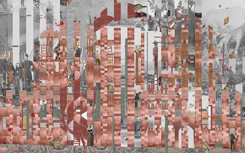 RIBAJ's tweet photo. Naomi Vallis is commended in our Eye Line drawing competition, her ‘architectural monster’ colluding Mughal and Gothic to create a strange, layered effect #Naomi Vallis  @AucklandUni 
https://t.co/iZ8gipfvDR
#ribajeyeline https://t.co/xOttDOnToy